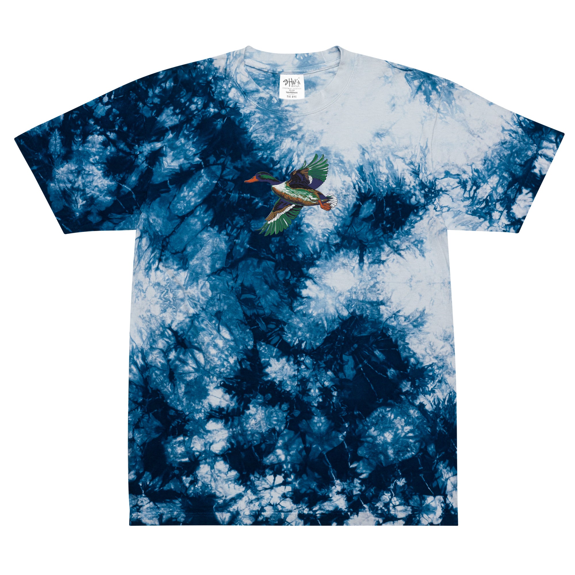 Oversized Tie-Dye Mallard Duck T-Shirt (Unisex)