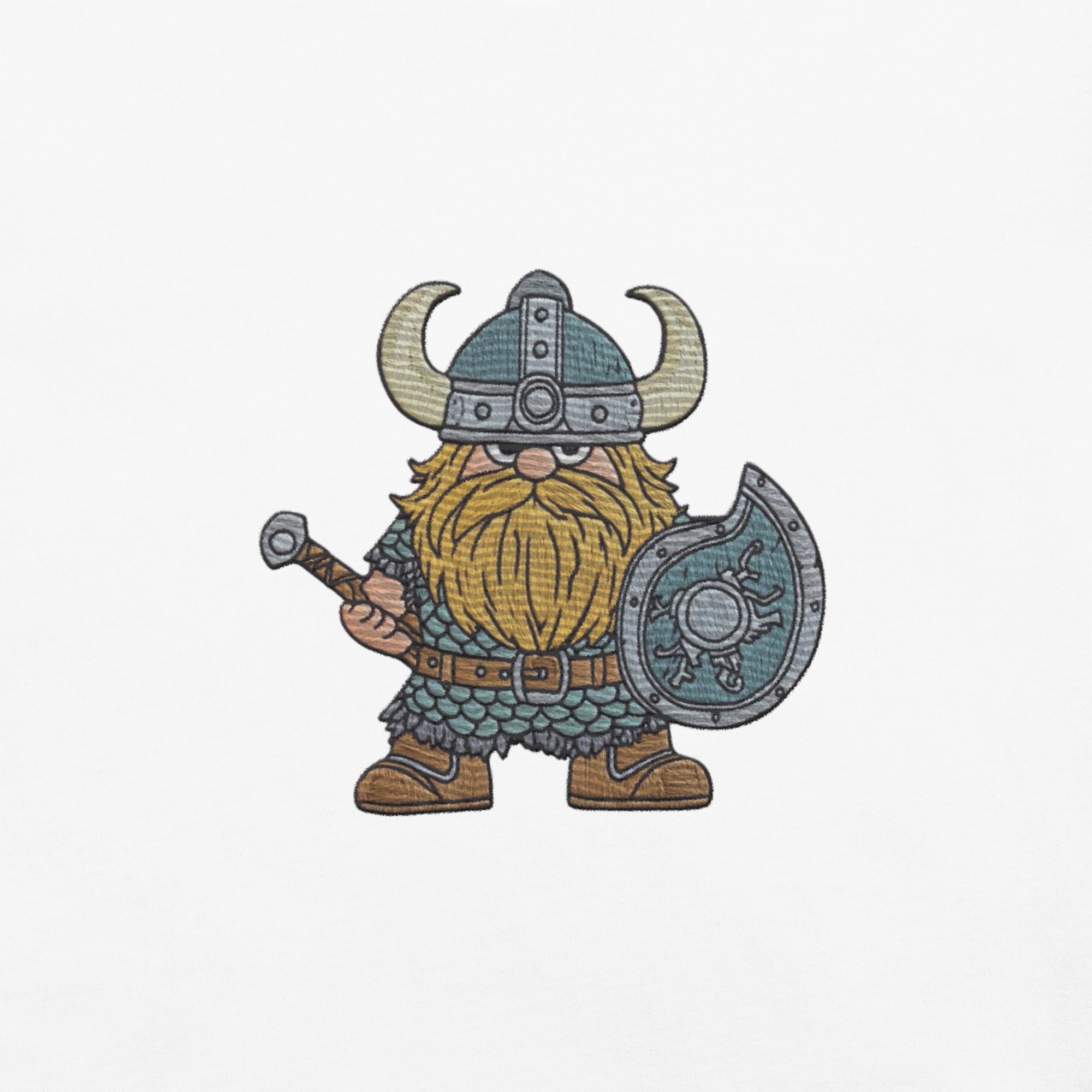 Viking Gnome Embroidered T-Shirt