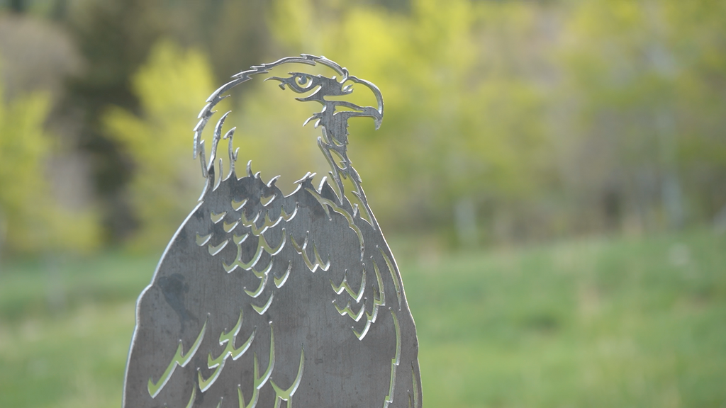 Metal Bald Eagle Yard Art & Garden Decoration